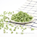 Dehydrated freeze-dried green pea cubes